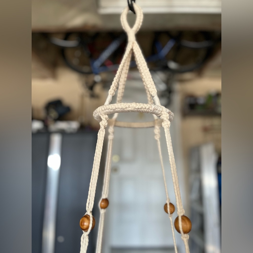 Macrame cat bed